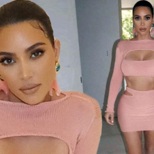 Kim Kardashian promotes a black owned clothing brand she loves…two weeks after initially posing in the outfit