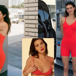 Kendall Jenner stun in red body suit Kendall Jenner stun in red body suit