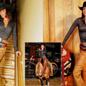 Bella Hadid shows off her western look as she attends the Teton Ridge event with her boyfriend Adan Banuelos in New York City