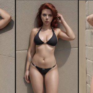 Black Widow in Lingerie
