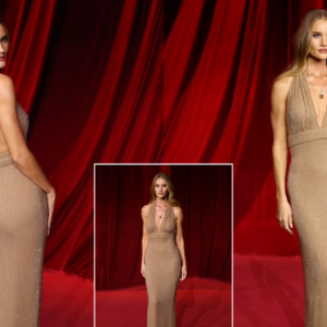 Rosie Huntington-Whiteley exudes glamour in a backless gold gown as she poses on the star-studded red carpet at the Academy Museum Gala Rosie Huntington-Whiteley exudes glamour in a backless gold gown as she poses on the star-studded red carpet at the Academy Museum Gala
