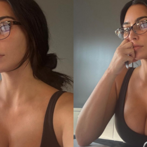 Kim Kardashian, 44, is bra-free with reading glᴀsses on as she enters her SEVENTH year of law studies