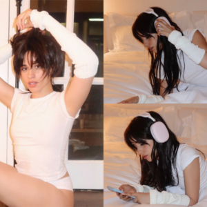 Camila Cabello strips down to her underwear while promoting new sneaker collaboration