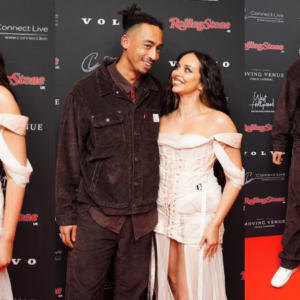 Jade Thirlwall can’t keep her eyes off boyfriend Jordan Stephens as she stuns in a corseted semi-sheer minidress at the Rolling Stone Awards