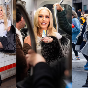 Gwen Stefani, 55, high kicks around NYC subway in fishnets to promote The Voice