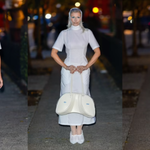 Julia Fox stuns onlookers in NYC as she goes braless in bizarre nurse-inspired outfit