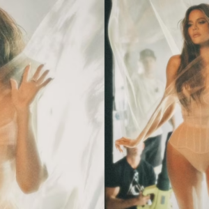 Khloe Kardashian shows off her 27inch waistline in see-through ɴuᴅᴇ lingerie as she announces new brand