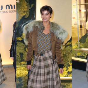 Taylor Hill Attends Burberry Store Opening in New York