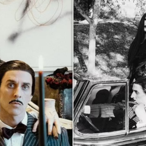 Kourtney Kardashian and Travis Barker transform into Morticia and Gomez Addams for new Halloween posts