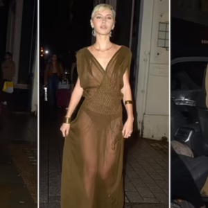 Braless Iris Law leaves nothing to the imagination in a revealing sheer gown as she leads the glamour at the star-studded British Vogue Forces For Change party